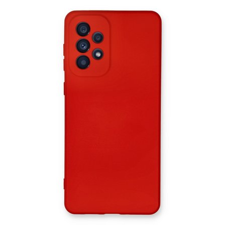 Galaxy A33 5G Kılıf Nano içi Kadife Silikon - Kırmızı