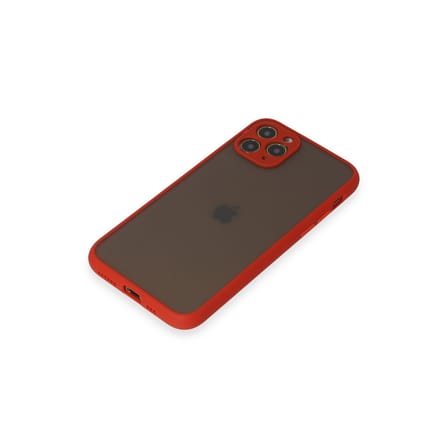 iPhone 11 Pro Kılıf Montreal Silikon Kapak - Kırmızı