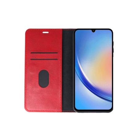 Galaxy A24 4G Kılıf Trend S Plus Kapaklı Kılıf - Kırmızı