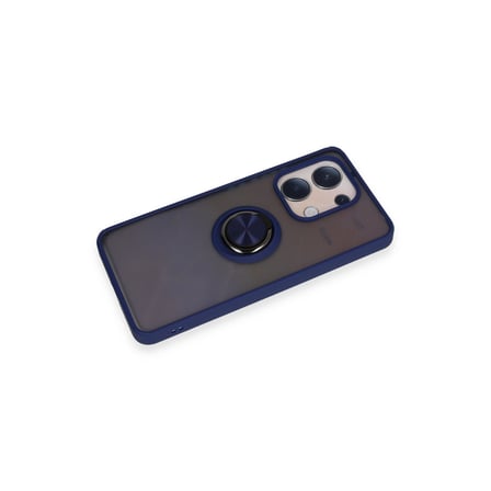 Redmi Note 13 4G Kılıf Montreal Yüzüklü Silikon Kapak - Lacivert