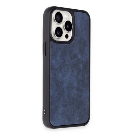 iPhone 14 Pro Max Kılıf Aras Deri Kapak - Lacivert