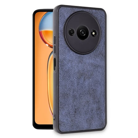 Redmi A3 4G Kılıf Aras Deri Kapak - Lacivert
