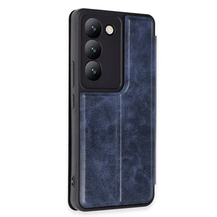 V30 Lite 4G Kılıf Flip Cover - Lacivert