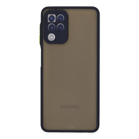 Galaxy A22 Kılıf Montreal Silikon Kapak - Lacivert