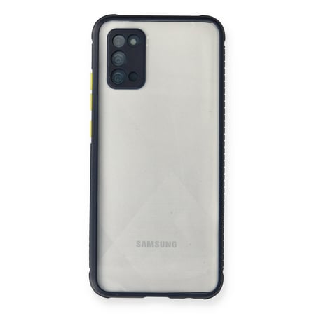 Galaxy A02S Kılıf Miami Şeffaf Silikon - Lacivert