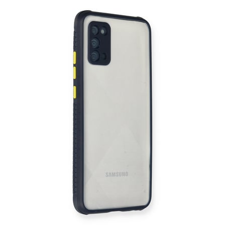 Galaxy A02S Kılıf Miami Şeffaf Silikon - Lacivert