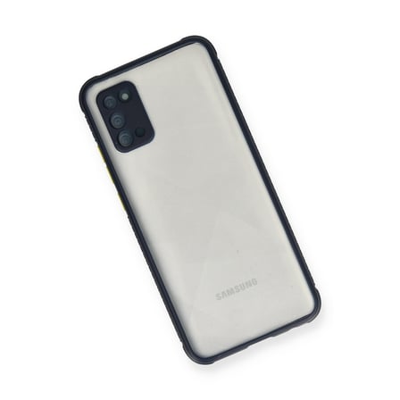 Galaxy A02S Kılıf Miami Şeffaf Silikon - Lacivert
