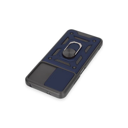 Redmi Note 12 5G Kılıf Pars Lens Yüzüklü Silikon - Lacivert