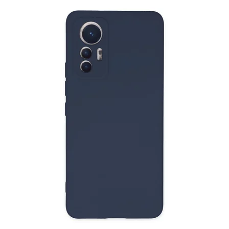 Mi 12 Lite Kılıf Nano içi Kadife Silikon - Lacivert