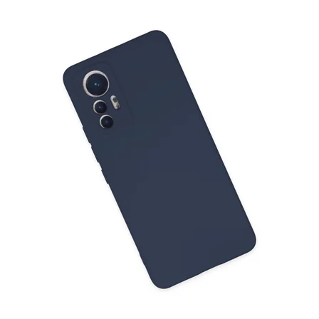 Mi 12 Lite Kılıf Nano içi Kadife Silikon - Lacivert
