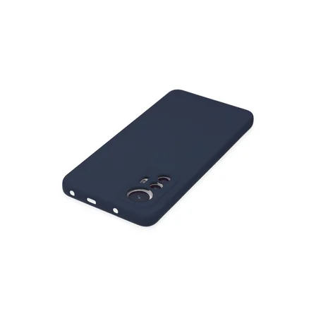 Mi 12 Lite Kılıf Nano içi Kadife Silikon - Lacivert