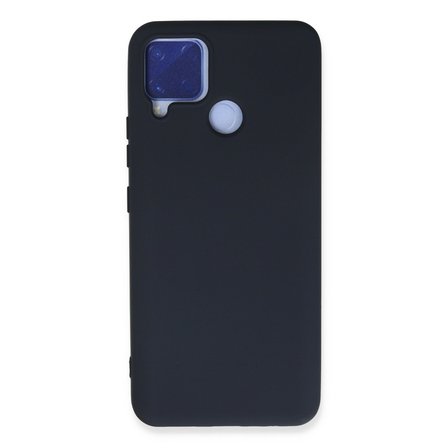 Realme C15 Kılıf Nano içi Kadife Silikon - Lacivert
