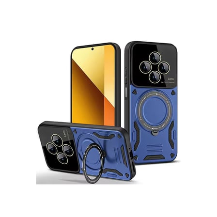 Redmi 14C Kılıf Joy Lens Standlı Kapak - Lacivert