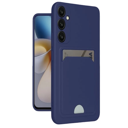 Galaxy A16 5G Kılıf Kelvin Kartvizitli Silikon - Lacivert