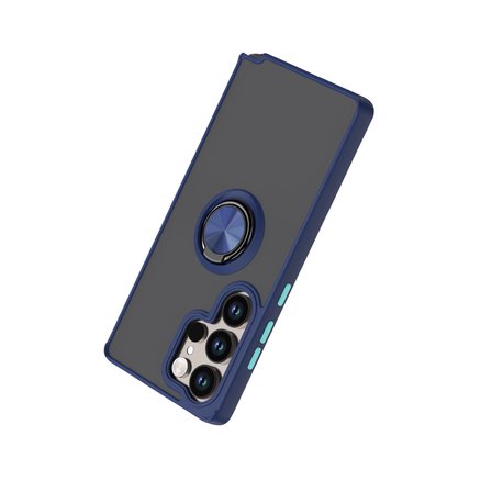 Galaxy S26 Ultra Montreal Yüzüklü Silikon Kapak - Lacivert