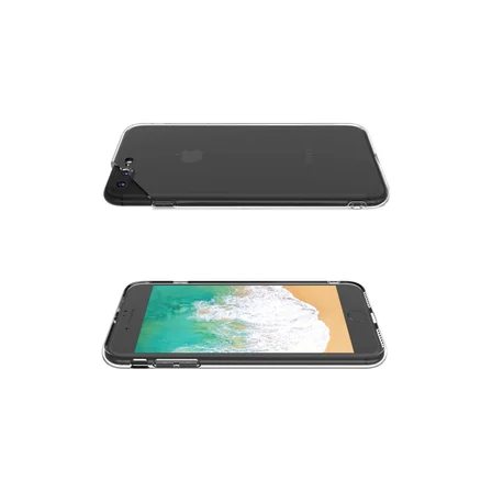 iPhone 8 Plus Kılıf Deluxe 2mm Şeffaf Silikon
