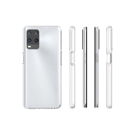 A54 4G Kılıf Deluxe 2mm Şeffaf Silikon - Şeffaf