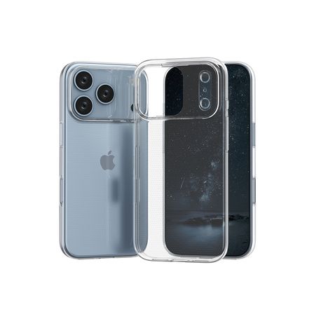 iPhone 17 Pro Lüx Şeffaf Silikon - Şeffaf