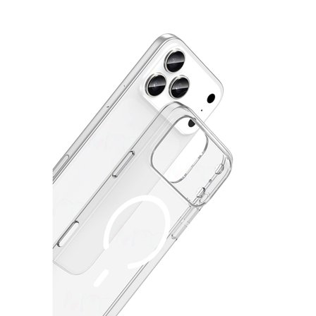 iPhone 17 Pro Combo Sert Şeffaf Magsafe Kapak - Şeffaf