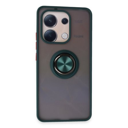 Redmi Note 13 4G Kılıf Montreal Yüzüklü Silikon Kapak - Yeşil