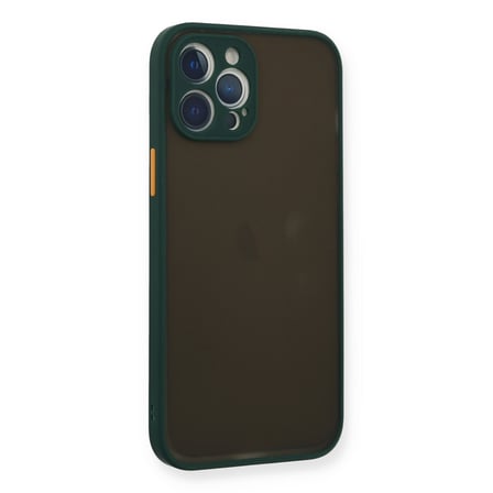 iPhone 12 Pro Max Kılıf Montreal Silikon Kapak - Yeşil