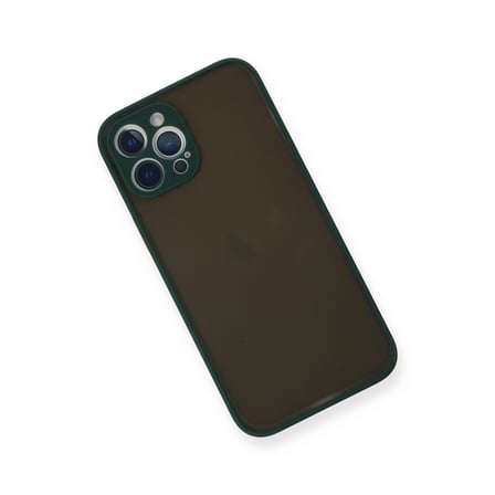 iPhone 12 Pro Max Kılıf Montreal Silikon Kapak - Yeşil