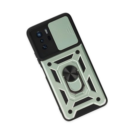 Poco X3 GT Kılıf Pars Lens Yüzüklü Silikon - Yeşil