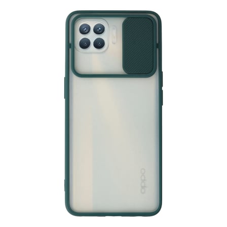 Reno 4 Lite Kılıf Palm Buzlu Kamera Sürgülü Silikon - Yeşil