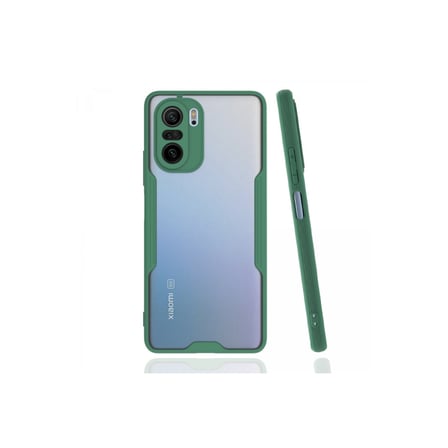 Poco F3 Kılıf Platin Silikon - Yeşil