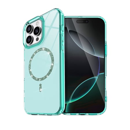 iPhone 16 Pro Max Live Diamond Magsafe Kapak - Yeşil