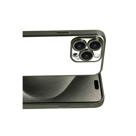 iPhone 15 Pro Max Razer Lensli Silikon - Yeşil