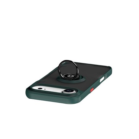 iPhone 17 Air Montreal Yüzüklü Silikon Kapak - Yeşil