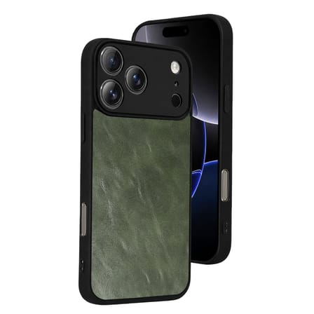 iPhone 17 Pro Aras Deri Kapak - Yeşil