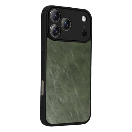 iPhone 17 Pro Aras Deri Kapak - Yeşil