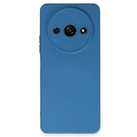 Redmi A3 4G Kılıf Nano içi Kadife Silikon - Mavi