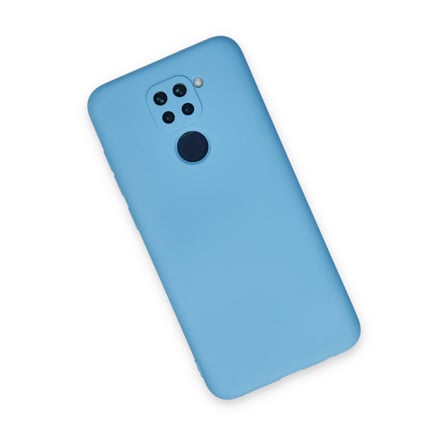 Redmi Note 9 Kılıf Nano içi Kadife Silikon - Mavi