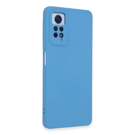 Redmi Note 12 Pro 4G Kılıf Nano içi Kadife Silikon - Mavi