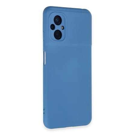 Poco M5 Kılıf Nano içi Kadife Silikon - Mavi