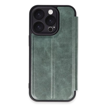 iPhone 16 Pro Max Kılıf Flip Cover - Koyu Yeşil