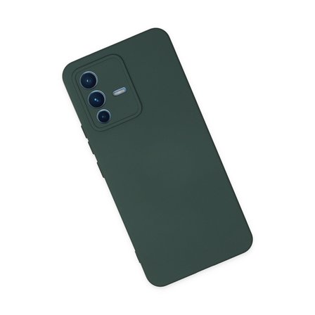 V23 5G Kılıf Nano içi Kadife Silikon - Koyu Yeşil