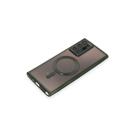 Galaxy Note 20 Ultra Kılıf Kross Magneticsafe Kapak - Koyu Yeşil