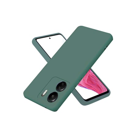 Redmi 13C Kılıf First Silikon - Koyu Yeşil