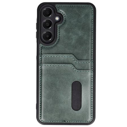 Galaxy A36 Kılıf Sara Kartvizitli Deri Kılıf - Koyu Yeşil
