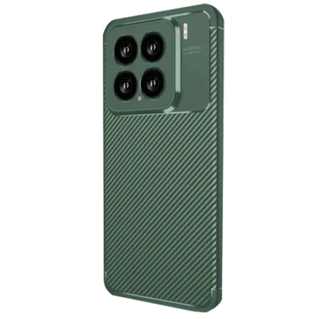 Mi 15 Kılıf Auto Focus Karbon Kapak - Koyu Yeşil