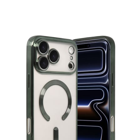 iPhone 17 Pro Max Kross Magneticsafe Kapak - Koyu Yeşil