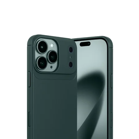 iPhone 17 Pro Max Auto Focus Karbon Kapak - Koyu Yeşil