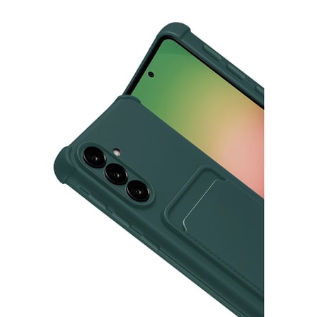 Galaxy A17 5G Kelvin Kartvizitli Silikon - Koyu Yeşil