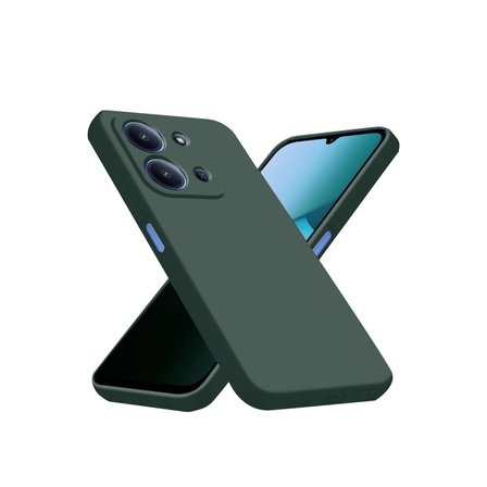Redmi 15C 4G Nano içi Kadife Silikon - Koyu Yeşil