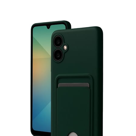 Galaxy A07 4G Kelvin Kartvizitli Silikon - Koyu Yeşil