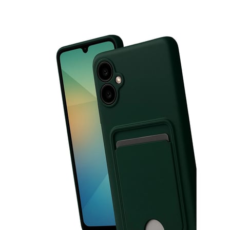 Galaxy A07 4G Kelvin Kartvizitli Silikon - Koyu Yeşil